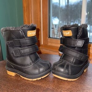 Cat & Jack waterproof Black toddler Snow Boots size 5